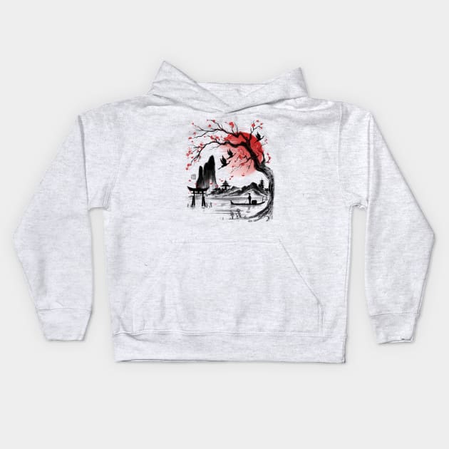 Japan Dream Kids Hoodie by Daisyart_lab